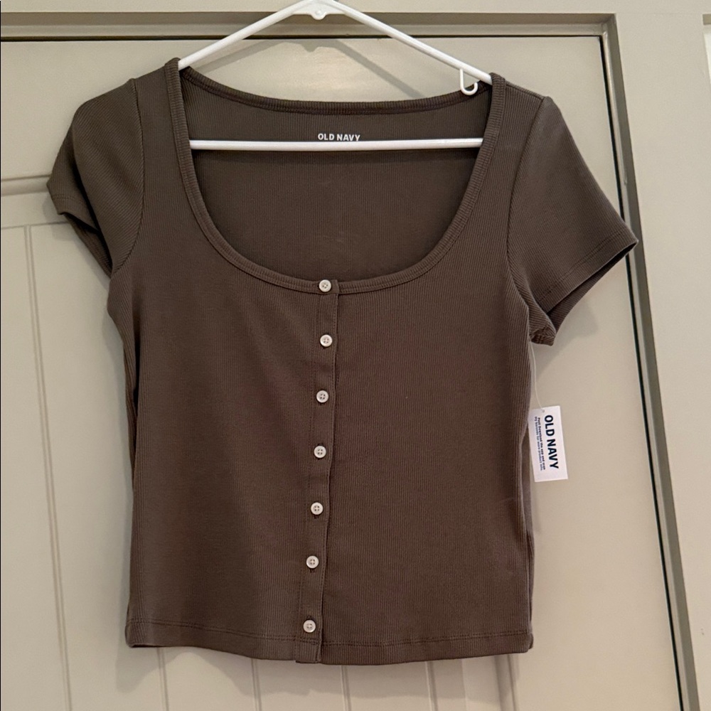 Old Navy Women's Crop Top in Brown